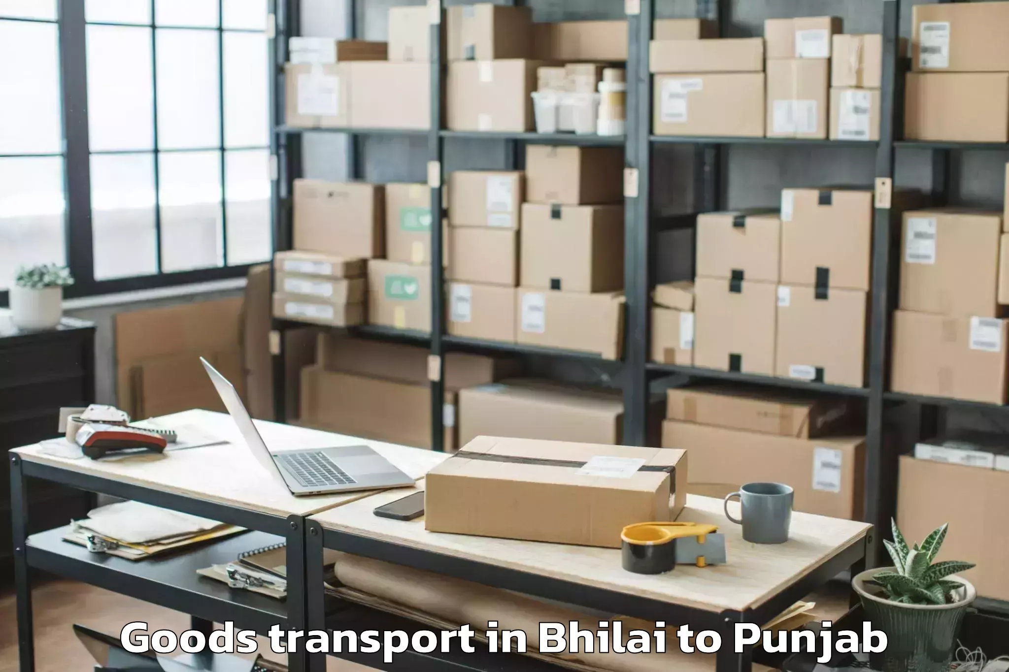 Comprehensive Bhilai to Hoshiarpur Goods Transport